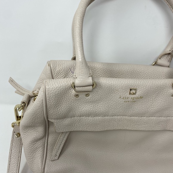Kate Spade Grant Park Alida Shoulder Tote Wkru2640 In Moussfrost Taupe - Picture 14 of 16